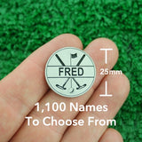 Golf Markers Men’s Names Letter “F”