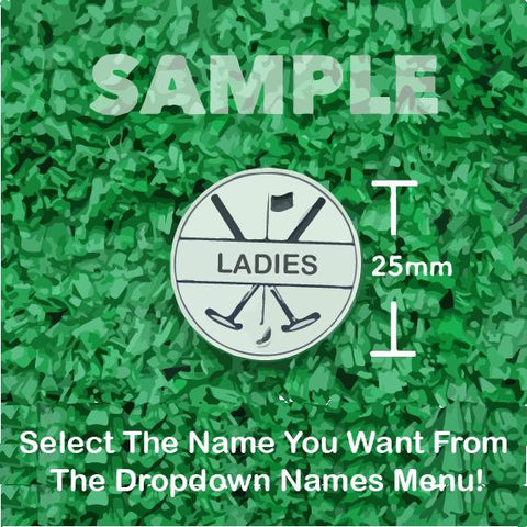 Pro Golf Markers Ladies Names