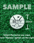 Golf Markers Ladies Names Letter “B”