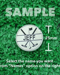 Golf Markers Men’s Names Letter “J”