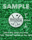 Golf Markers Ladies Names Letter “R”