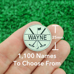 Golf Markers Men’s Names Letter “W”