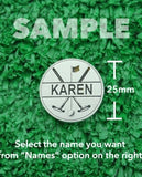 Golf Markers Ladies Names Letter “K”