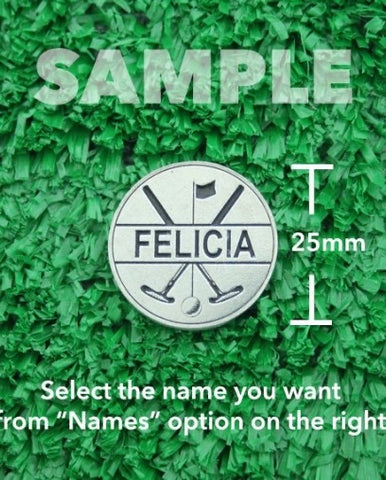 Golf Markers Ladies Names Letter “F”