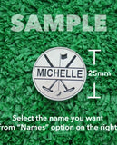 Golf Markers Ladies Names Letter “M”