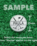 Golf Markers Ladies Names Letter “P”