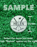 Golf Markers Ladies Names Letter “H”