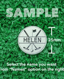 Golf Markers Ladies Names Letter “H”