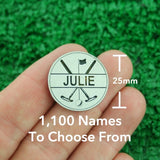 Golf Markers Ladies Names Letter “J”