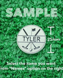 Golf Markers Men’s Names Letter “T”