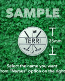 Golf Markers Ladies Names Letter “T”