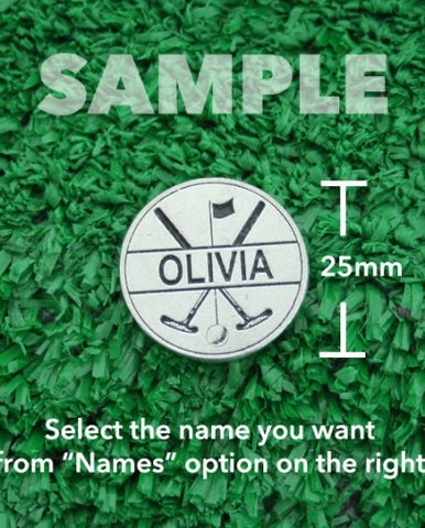 Golf Markers Ladies Names Letter “N” “O”